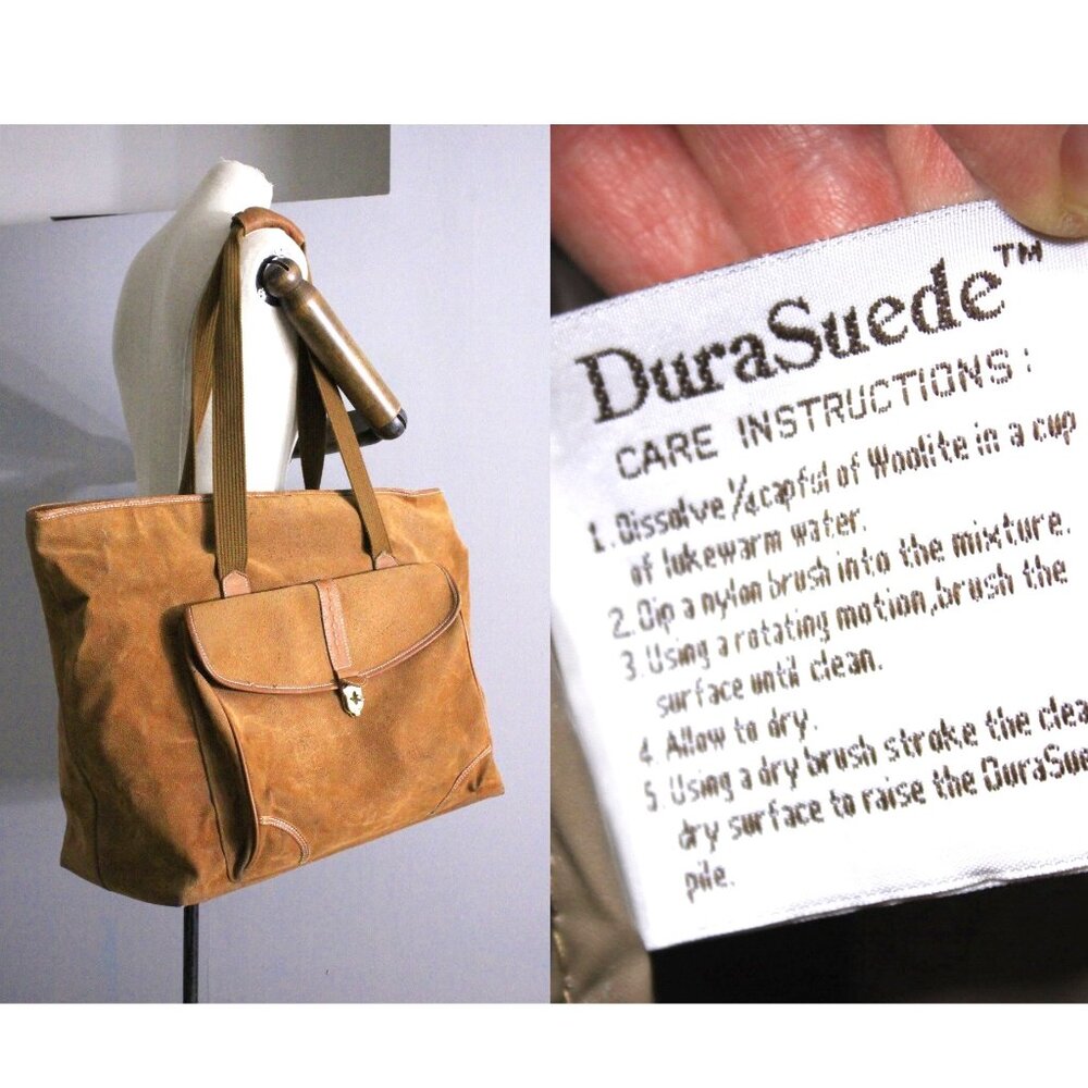DuraSuede Tan Travel Tote Bag